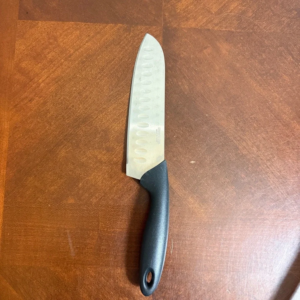 ProKitchen Chef Knife Stainless Steel Santoku Style Blade 7 Inch Kitchen Utensil